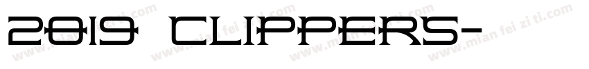 2019 快船 Clippers字体转换